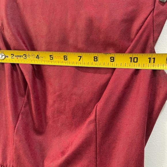 Guess Red Peplum Top with Silver Studs - Picture 9 of 9